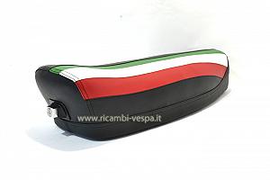 Sitzbank komplett, schwarz mit italienischer Flagge 