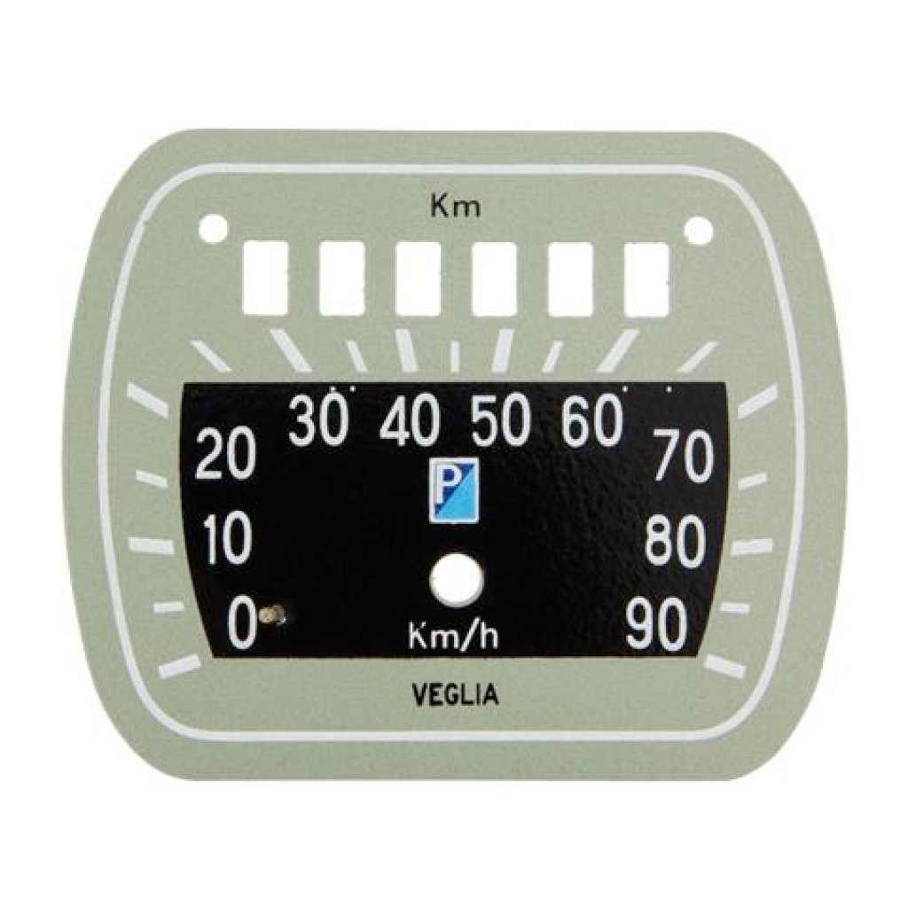 Kilometerzähler Veglia Borletti Skala 100 km für Vespa 125 V30T> 33T / 150 VL1T> 2T / ANPASSBAR: 125 VM1T> 2T / VN1T> 2T 