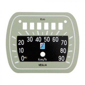 Kilometerzähler Veglia Borletti Skala 100 km für Vespa 125 V30T&gt; 33T / 150 VL1T&gt; 2T / ANPASSBAR: 125 VM1T&gt; 2T / VN1T&gt; 2T 