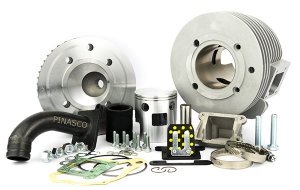 Pinasco Aluminium Zylinderkopf (160 ccm) für Vespa niedrigen Leuchtturm 125/150 VM-VN-VL 