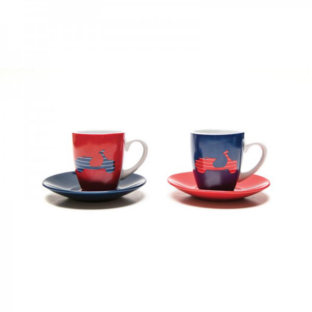 Set of 2 Vespa coffee cups - Vespa Servizio 