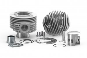 Malossi MHR CVF2 komplettes Zylinderkit aus Aluminium (177 ccm) für die Vespa 125/150 Sprint V-GTR-TS-PX 