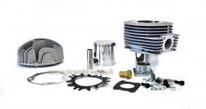 Kompletter Polini-Zylindersatz (190 ccm) aus Aluminium mit zentraler oder seitlicher Zündkerze für die Vespa 125/150 Sprint V-GTR-TS-PX 