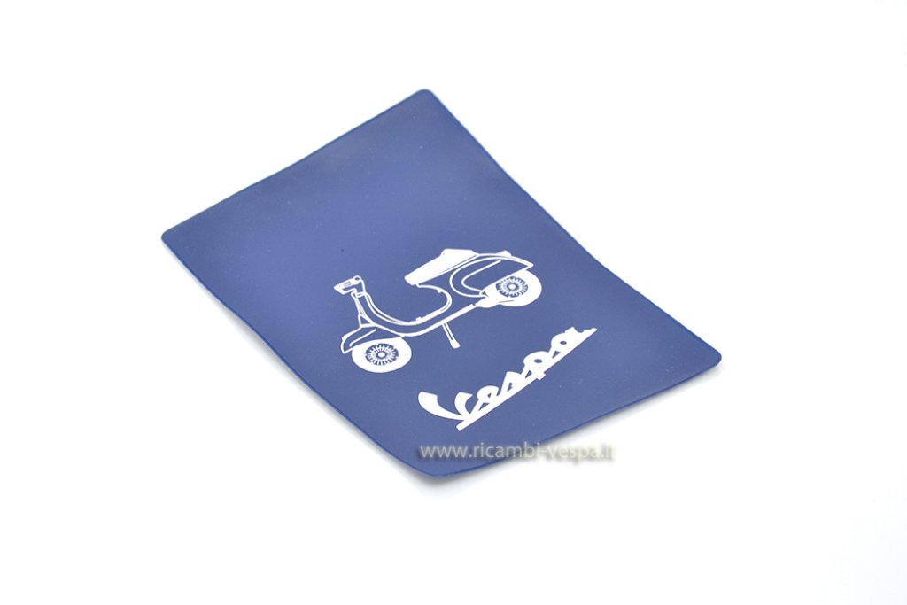 Blauer Dokumentenhalter mit Siebdruck für Vespa 50 Special V5B1&gt; 4T / V5A2&gt; 3T 