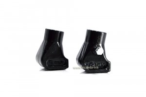 Paar schwarze Aluminiumfüße für Vespa PK &#x2F; 125&#x2F;150&#x2F;200 PX-PE 