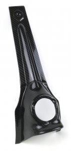 Vordere Nase mit sechseckigem Logo aus Carbon für Vespa 50/90/125 Special-NLR-Primavera-ET3 