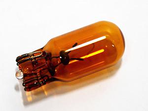 Orangene Glühlampe Glassockel 12V-1,5W 