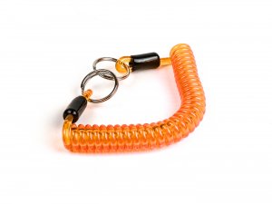 Portachiavi a spirale di colore Arancione (150 mm) 