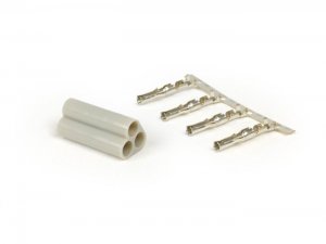 3-poliger Stecker mit Kabelschuhen zur Verkabelung der elektrischen Anlage &#x2F; Schalter 