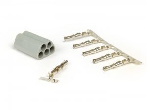 5-poliger Stecker mit Kabelschuhen zur Verkabelung der elektrischen Anlage &#x2F; Schalter 