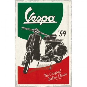 Locandina in latta Vespa - The Italian Classic 