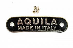 Schild Aquila Made in Italy für Sattelbezug 